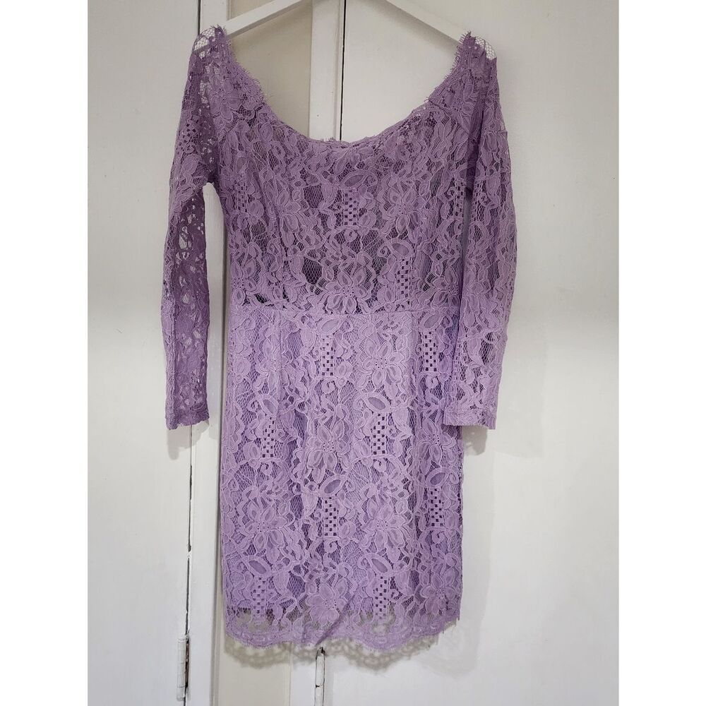 Tobi Lilac Lace Dress‎